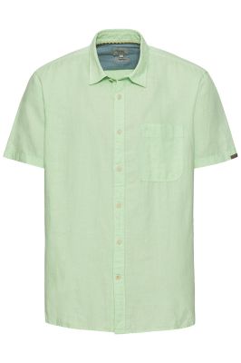 Зелена риза Camel Active, лен и памук