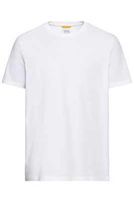 Едноцветна бяла тениска