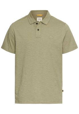 Тениска с яка Camel Active в цвят каки