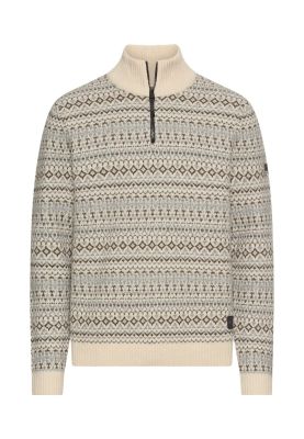 Пуловер на шарки Camel Active, чиста вълна 