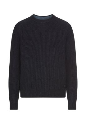 Тъмно син пуловер Camel Active, чиста вълна 