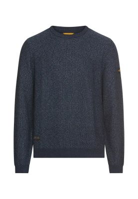 Тъмно син пуловер Camel Active, памук и акрил