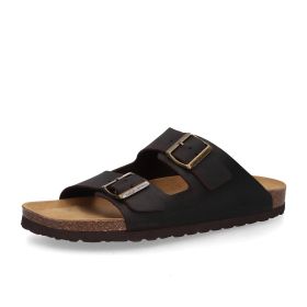 Кафяви кожени чехли Camel Active