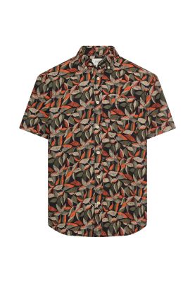 Риза с къс ръкав Camel Active, десен на листа