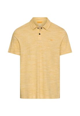 Жълта тениска с яка и копчета Camel Active