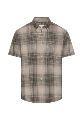 Кафява карирана риза Camel Active, памук
