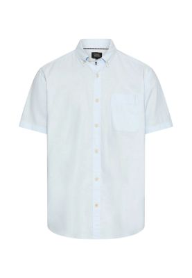 Синя риза с къс ръкав Camel Active, лен и памук